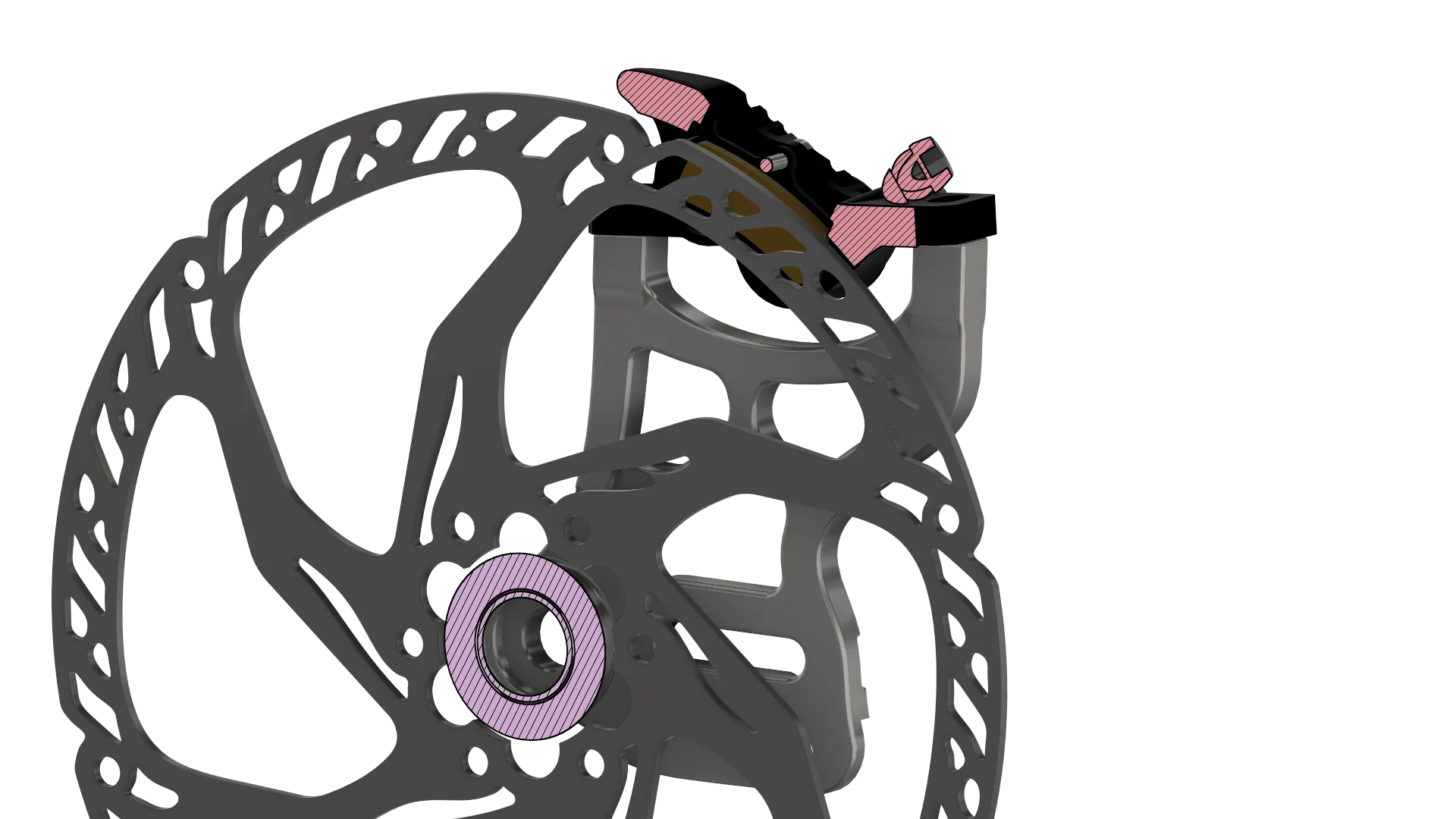 220mm Rear Caliper Mount by Prickly Motorsports
