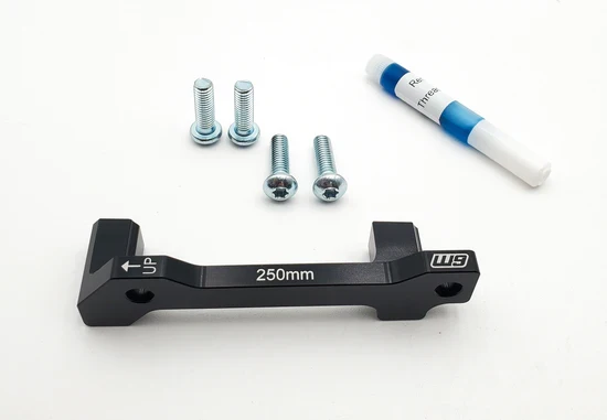 250mm Brake Bracket | Warp 9 Triple Clamp + FASTACE Fork | By Warp 9 Racing