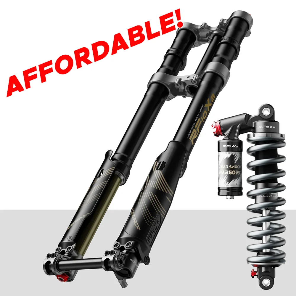 AFFORDABLE Front & Rear Upgrade | RFLOXA Hawk32 + RAB50RC Suspension Kit | by RFLOXA | for Surron, Talaria, E-Ride Pro & More
