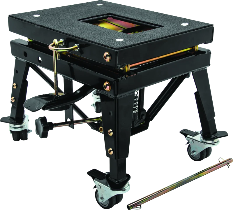 BikeMaster MX Scissor Lift with Wheels | 350 lb Dirt Bike Maintenance Stand