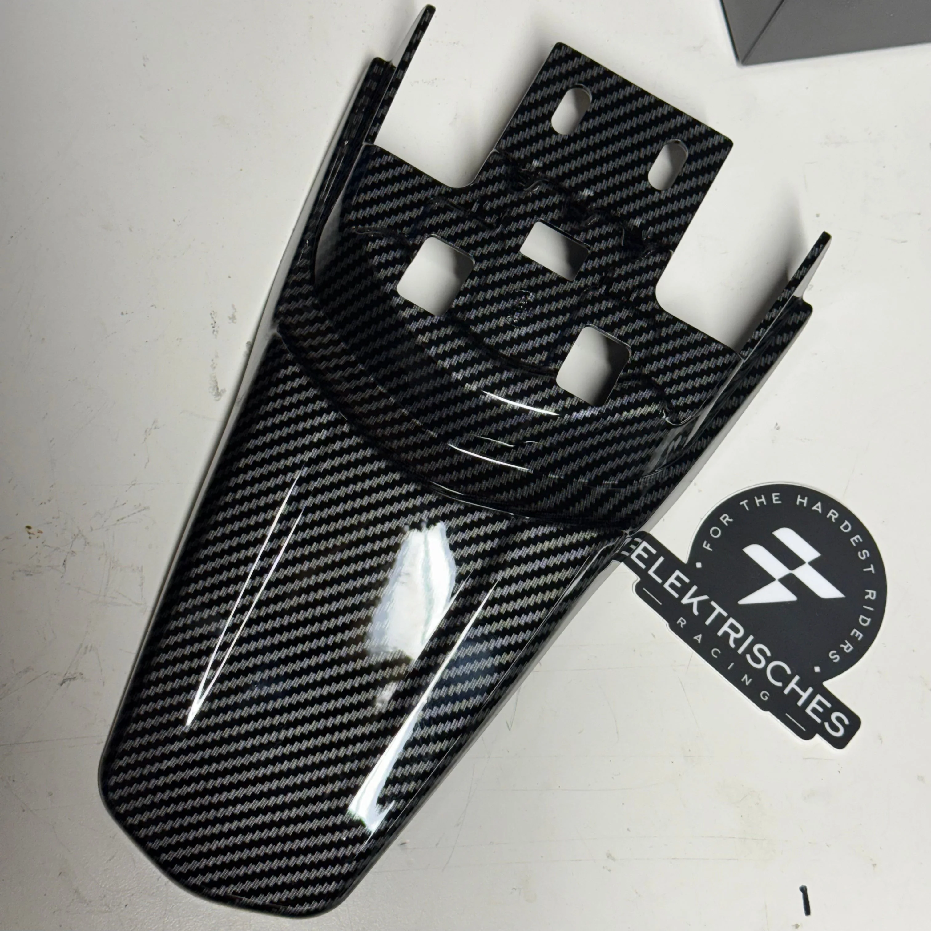 Carbon Style Rear Fender | For EMoto