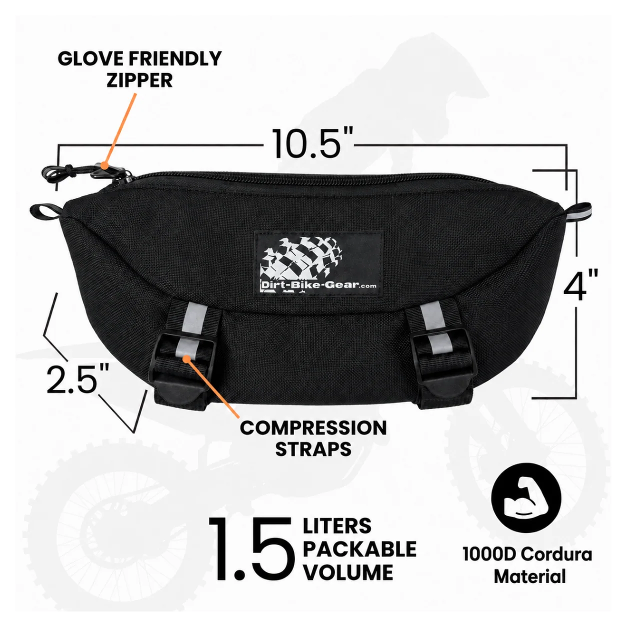 Handlebar Bag | Dirt Bike Storage | By  Dirt Bike Gear