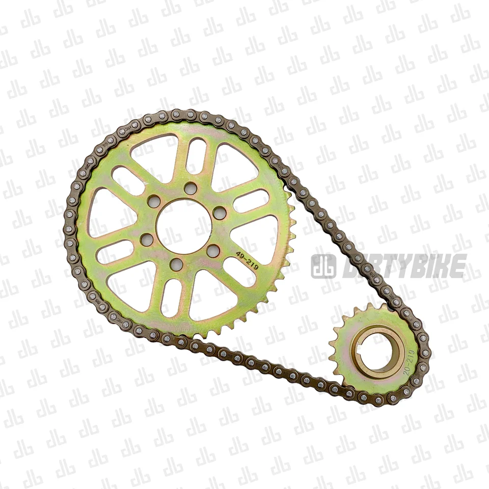 Primary Belt To 219 Chain Conversion Light weight and Quiet Kit for E-ride Pro, SurRon LBX