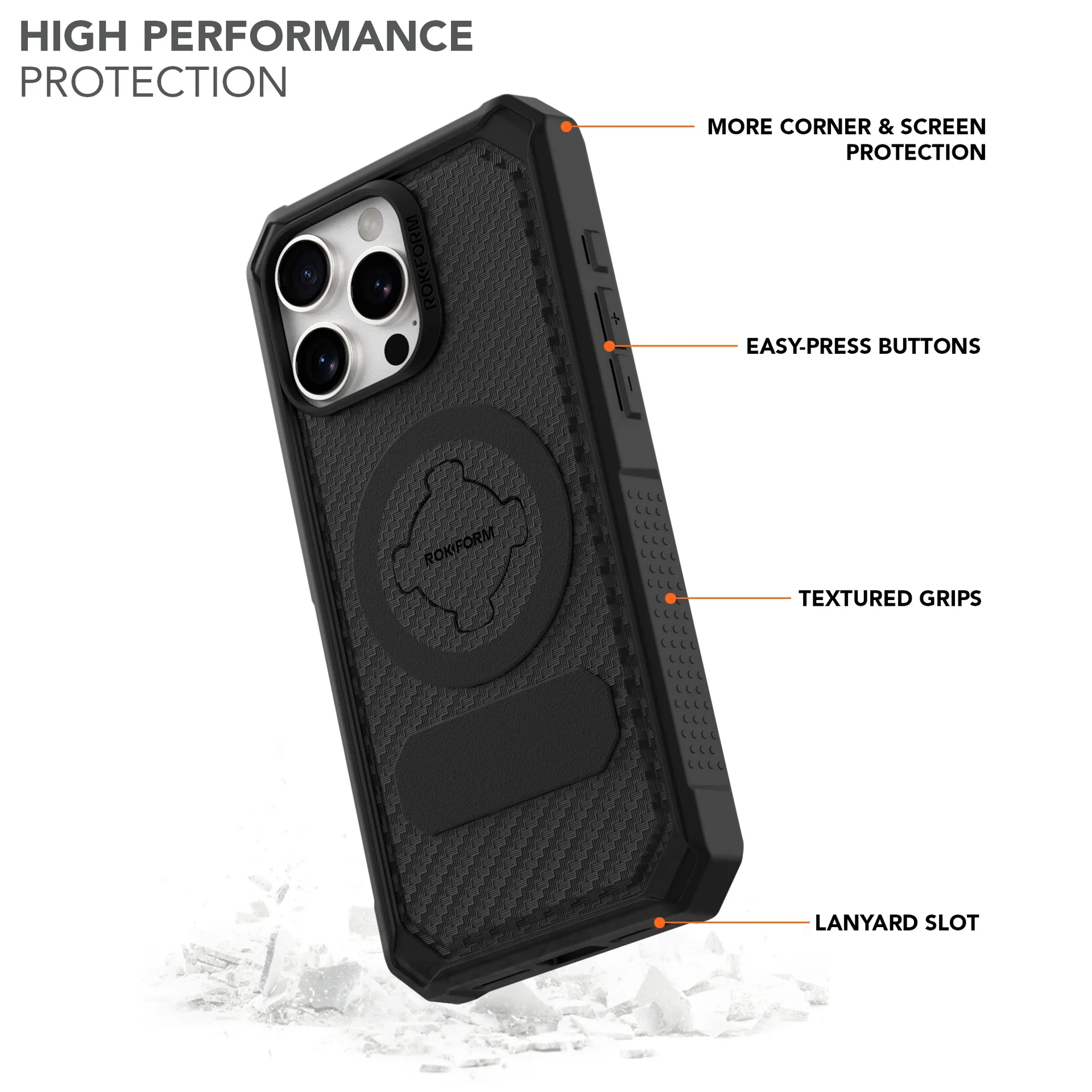 Rugged Case - iPhone 16 models | Regular, Plus, Pro, Pro Max | by ROKFORM