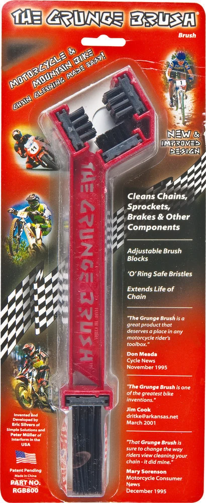 The Grunge Brush | 3-Sided Chain Cleaner for Motorcycles, E-Motos & ATVs