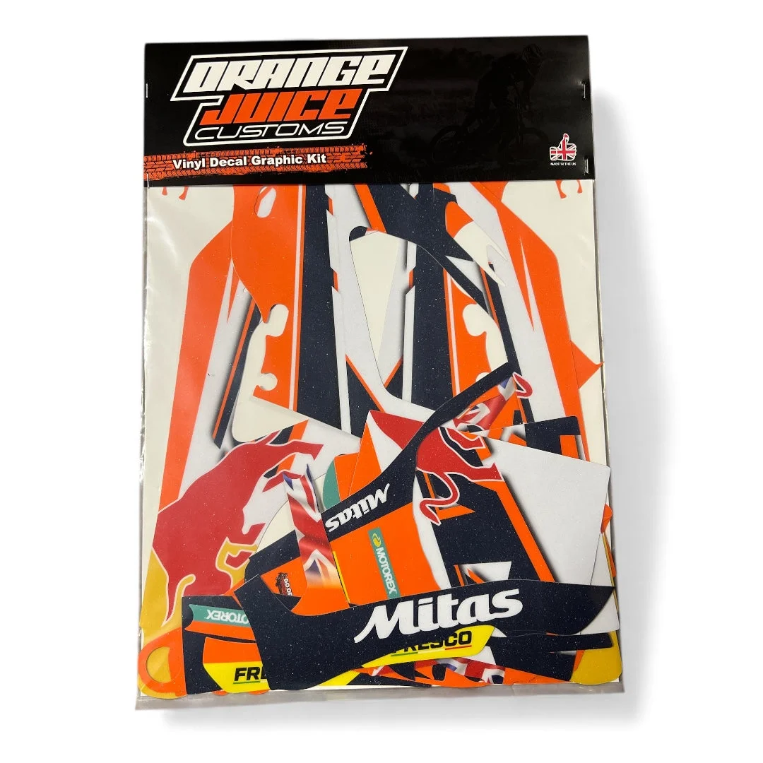 E-RIDE PRO MINI KTM ORANGE GRAPHICS KIT