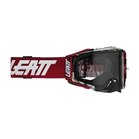 LEATT 6.5 VELOCITY NEWS LIGHT GREY LENS TEAR OFF GOGGLE - View 3