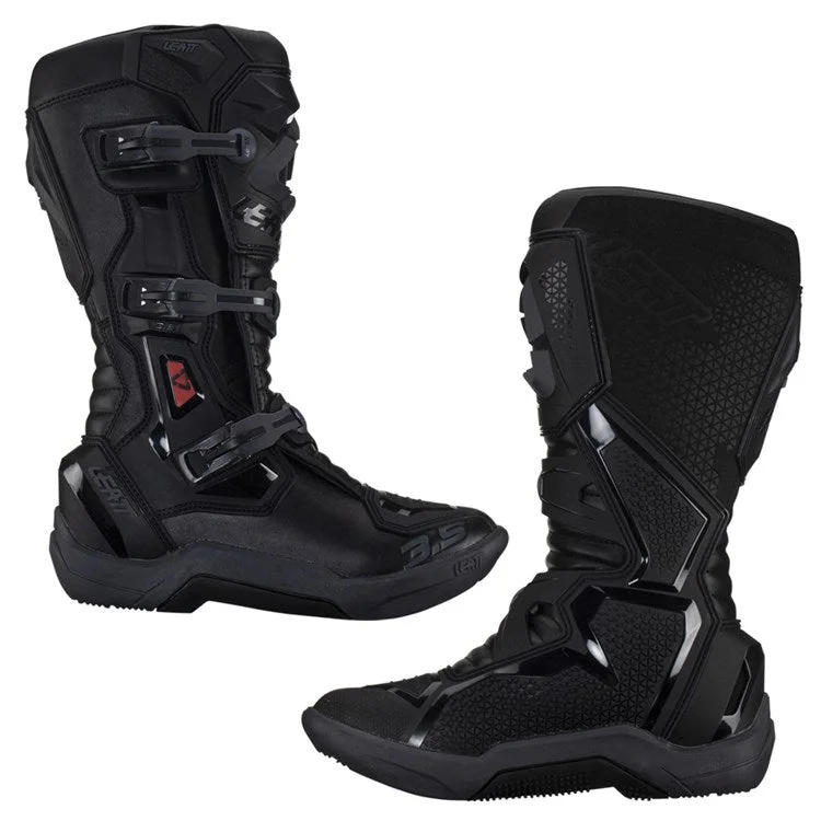LEATT ADULT BOOT 3.5 STEALTH BLACK/GREY - View 2