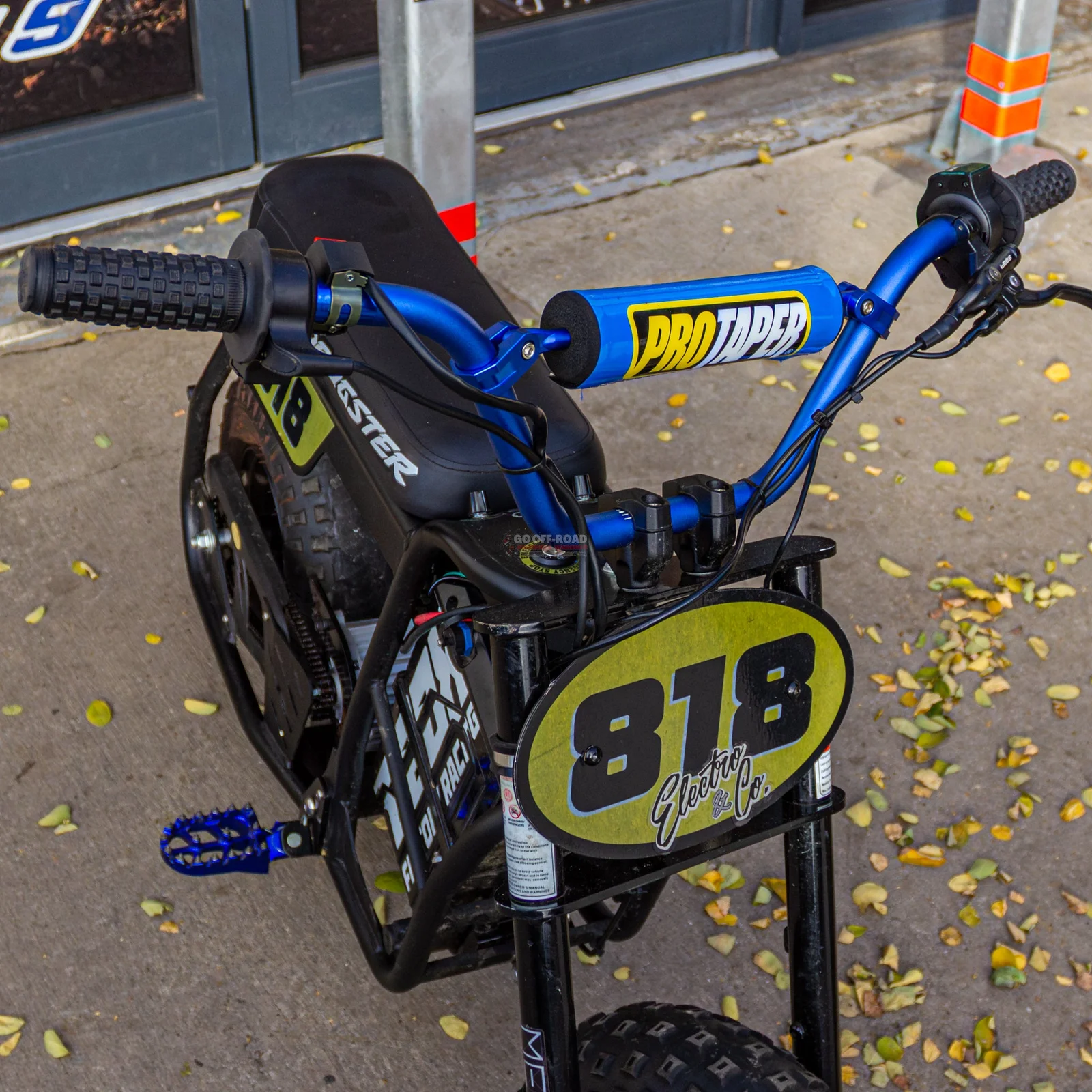 PRO TAPER ALLOY RISER HANDLEBARS - BLUE - View 3