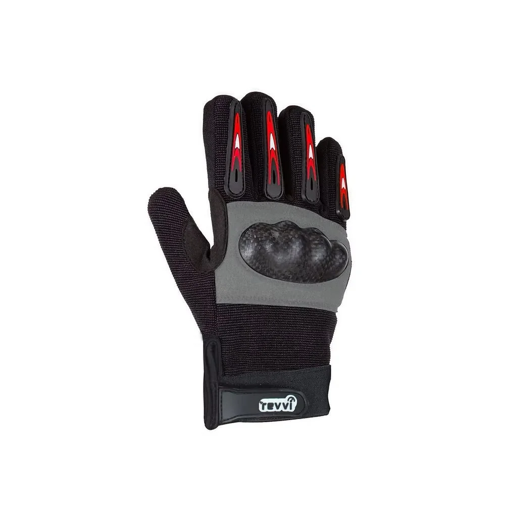 Revvi Kids Bike Gloves - Knuckle Protection - Long finger tech - View 4