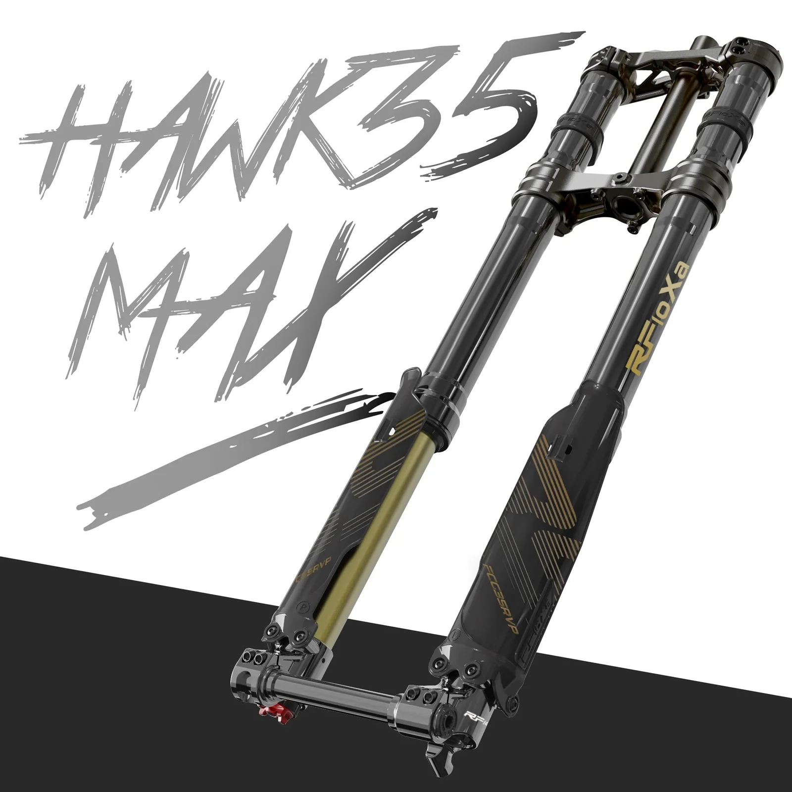 RFLOXA HAWK35 MAX BLACK Front Fork & Rear Shock Bundle E RIDE PRO 3.0/SR