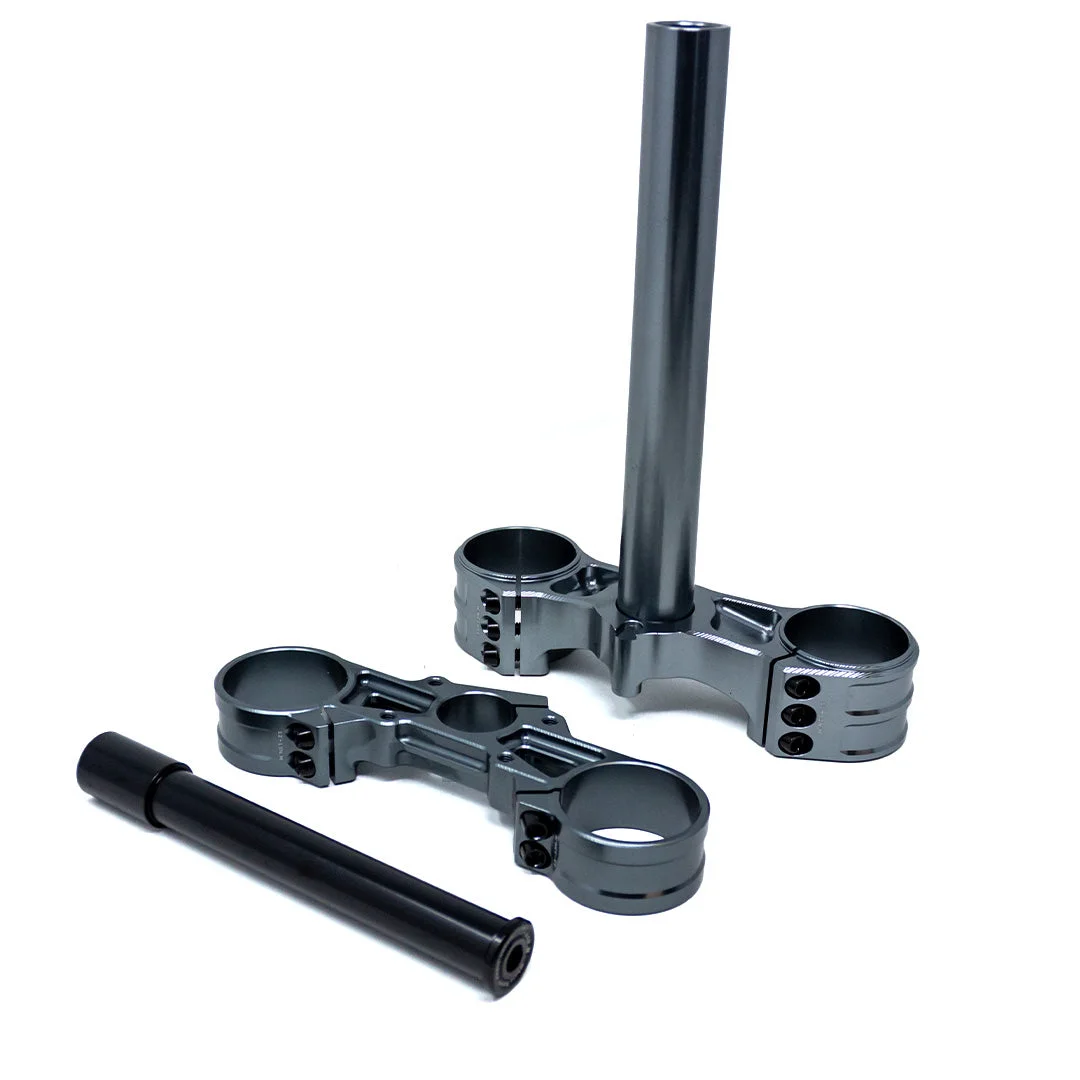 Rfloxa Pro Silver Triple Clamps