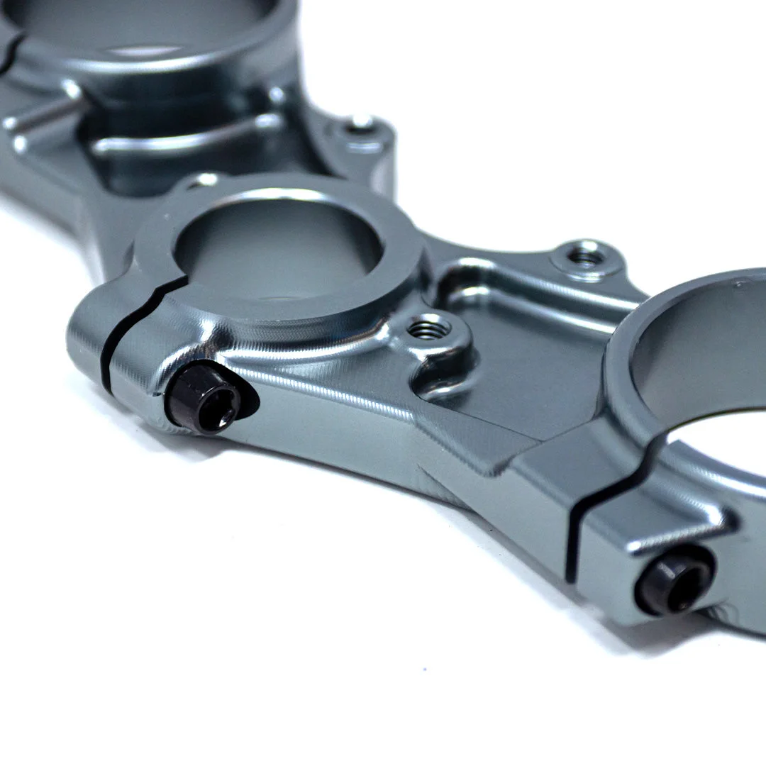 Rfloxa Standard Silver Triple Clamps - View 3