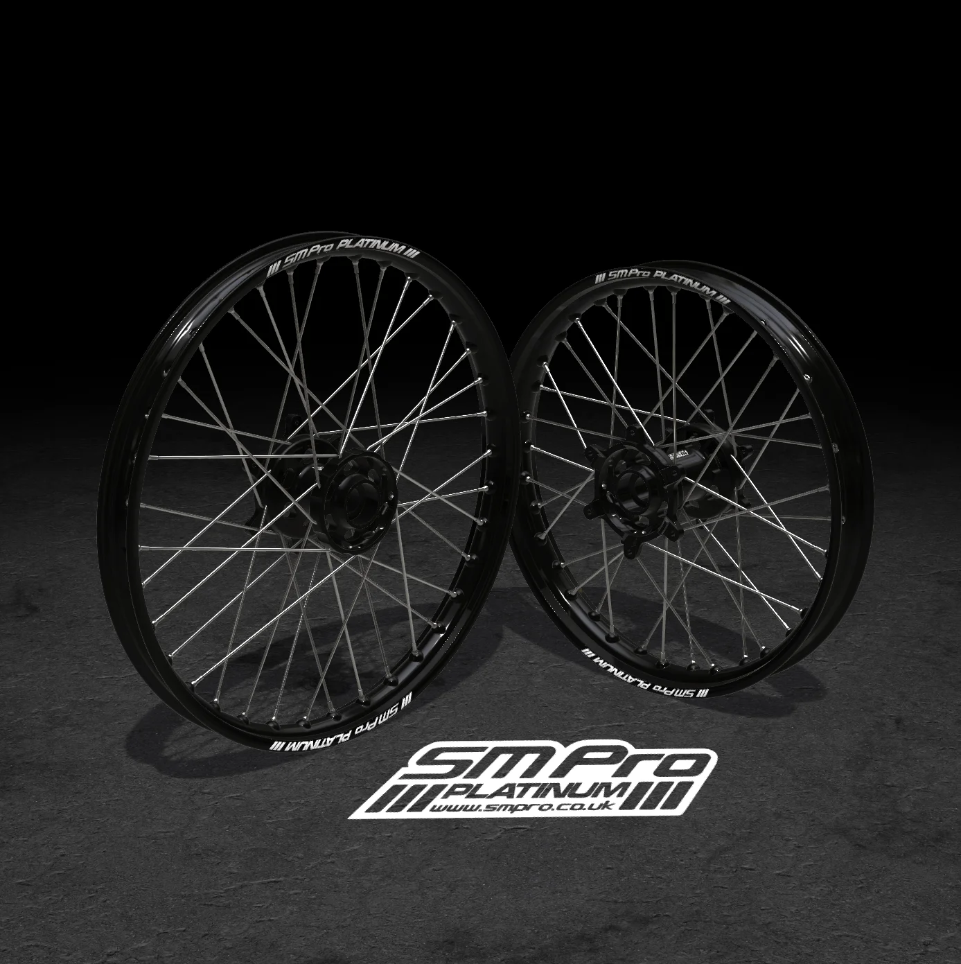 SM PRO SUR RON WHEEL SET 19/19 - STANDARD BLACK/STEEL/STEEL COMBO