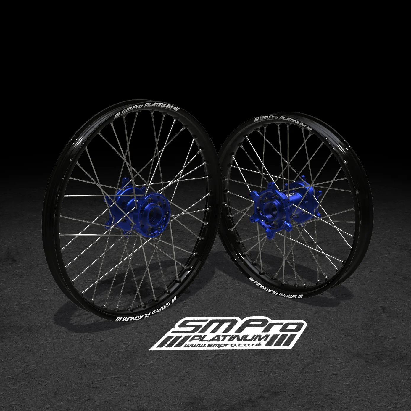 SM PRO SUR RON WHEEL SET 19/19 - STANDARD BLUE/BLUE/STEEL COMBO