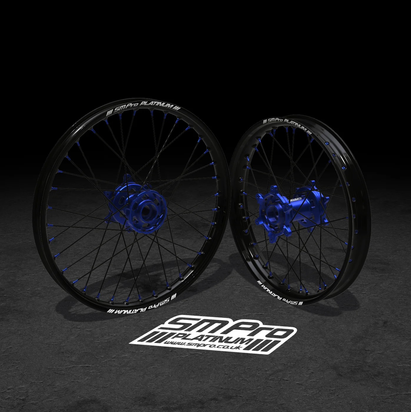 SM PRO ULTRA BEE WHEEL SET 21/18 - STANDARD BLUE/BLUE COMBO