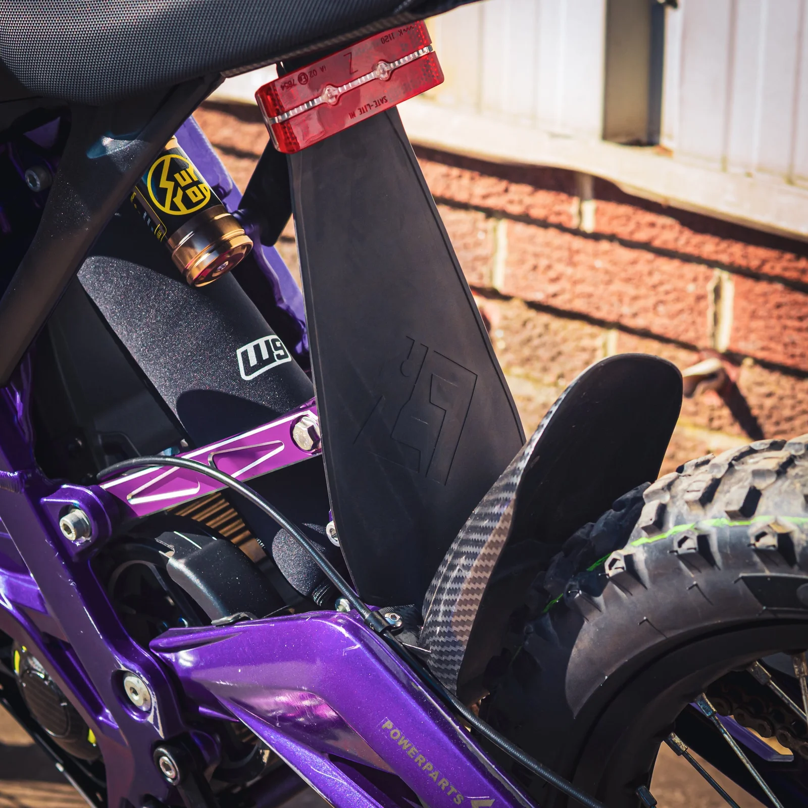SUR RON LIGHT BEE OEM REAR MUD FLAP - View 2