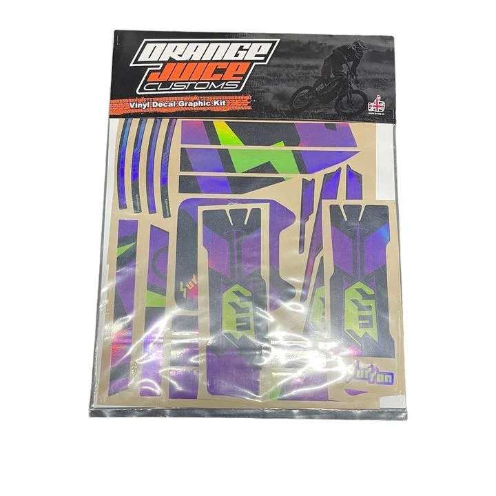 SUR RON OEM DECALS - PURPLE/GREEN HOLOGRAPHIC - View 3