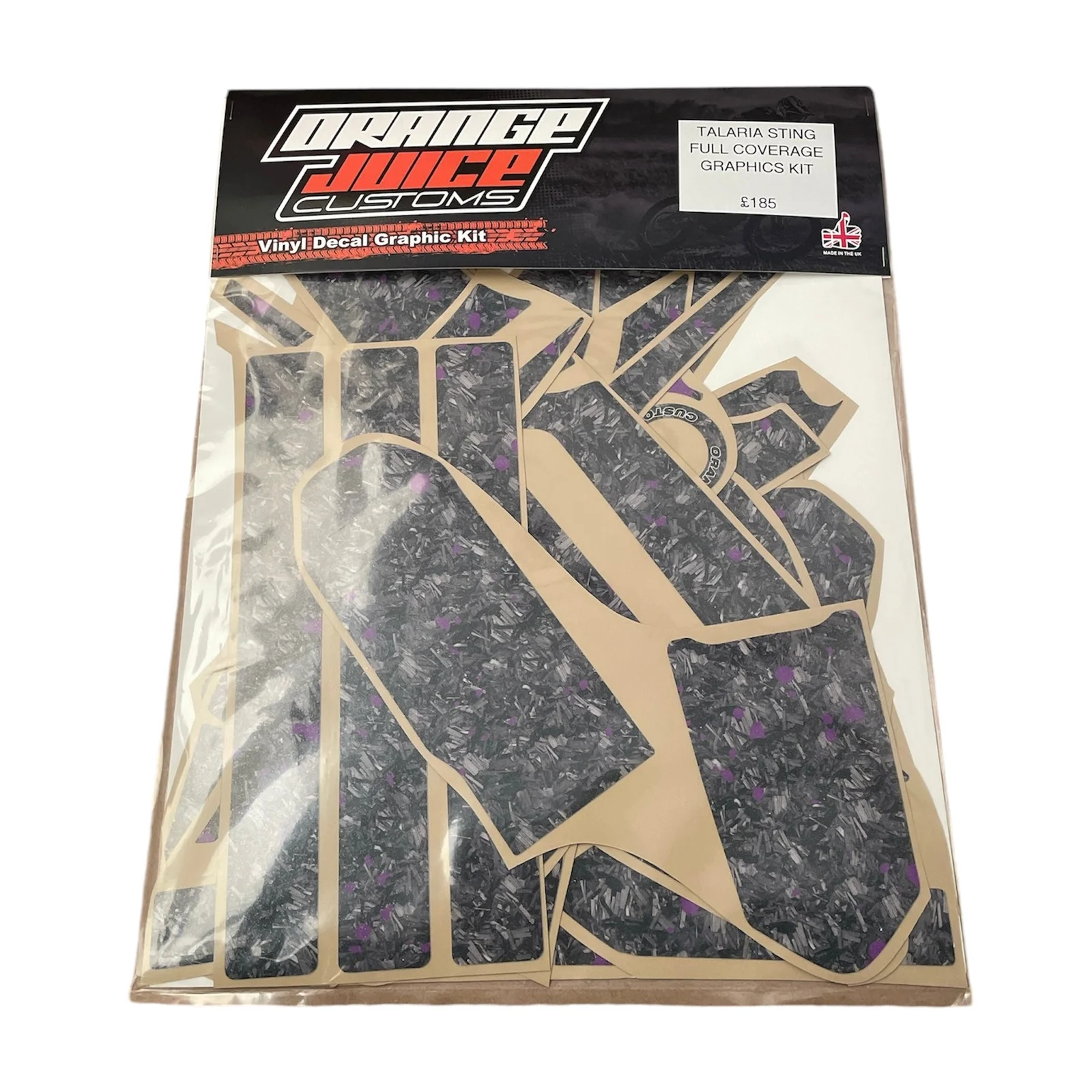 TALARIA STING FULL COVERAGE GRAPHICS KIT - FORGED CARBON - View 4