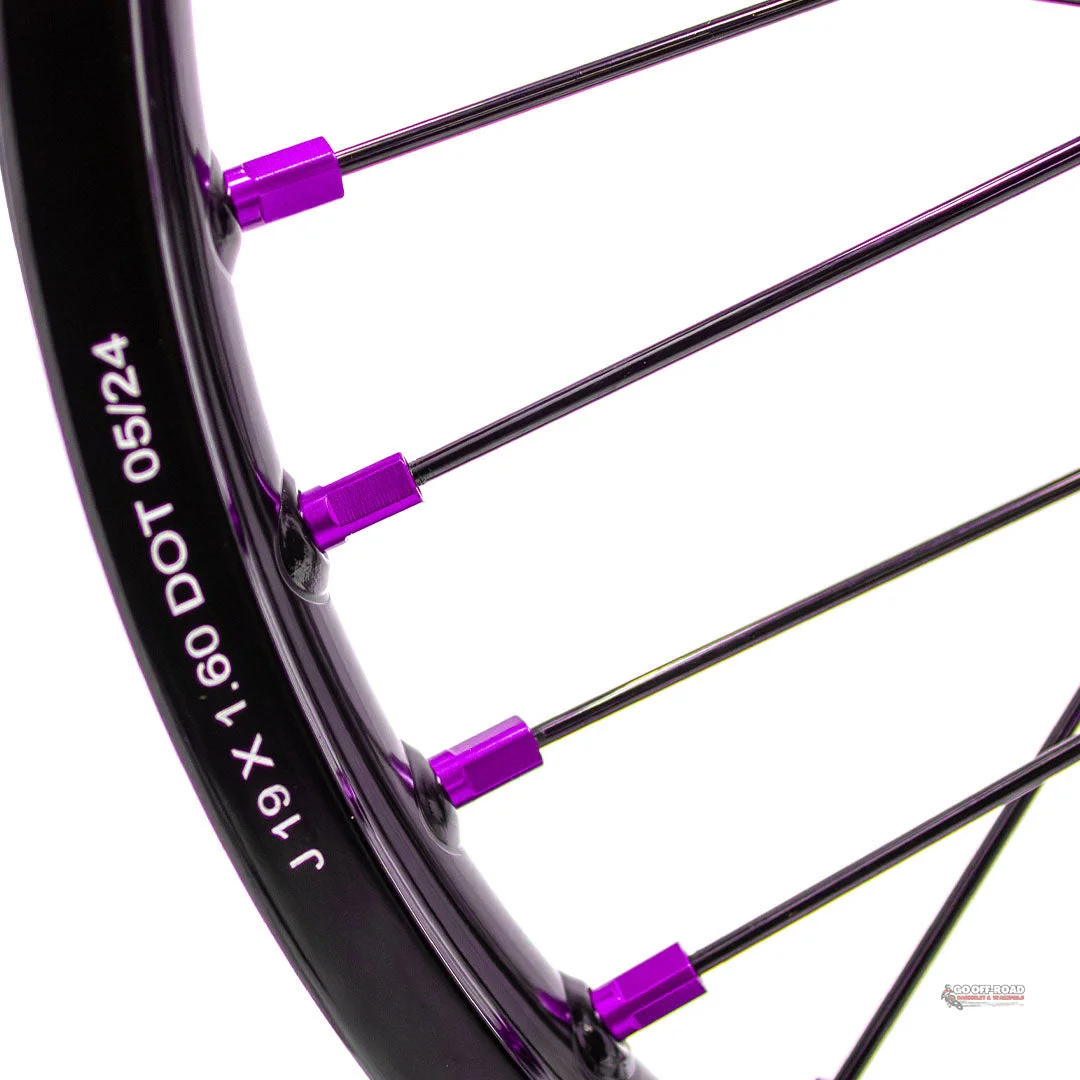Warp 9 Sur Ron Light Bee Front Wheel Purple 19 - - View 3